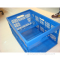 Mesh plastic folding crate collapsible plastic crate